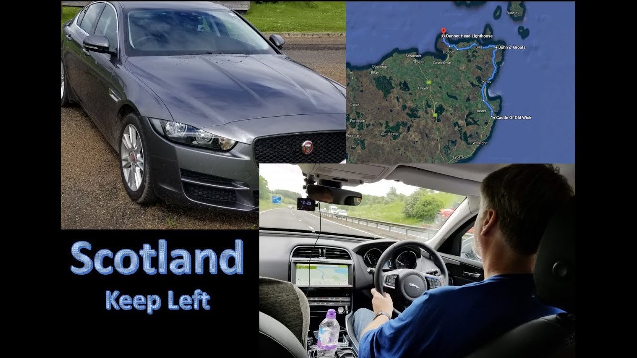 Scotland Car DVR - Castle of Old Wick - John o'Groats - Dunnet Head Lighthouse