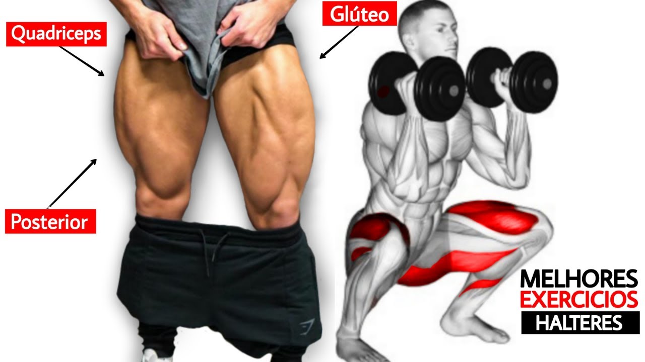 Super Treino de Pernas Com Halteres Completo