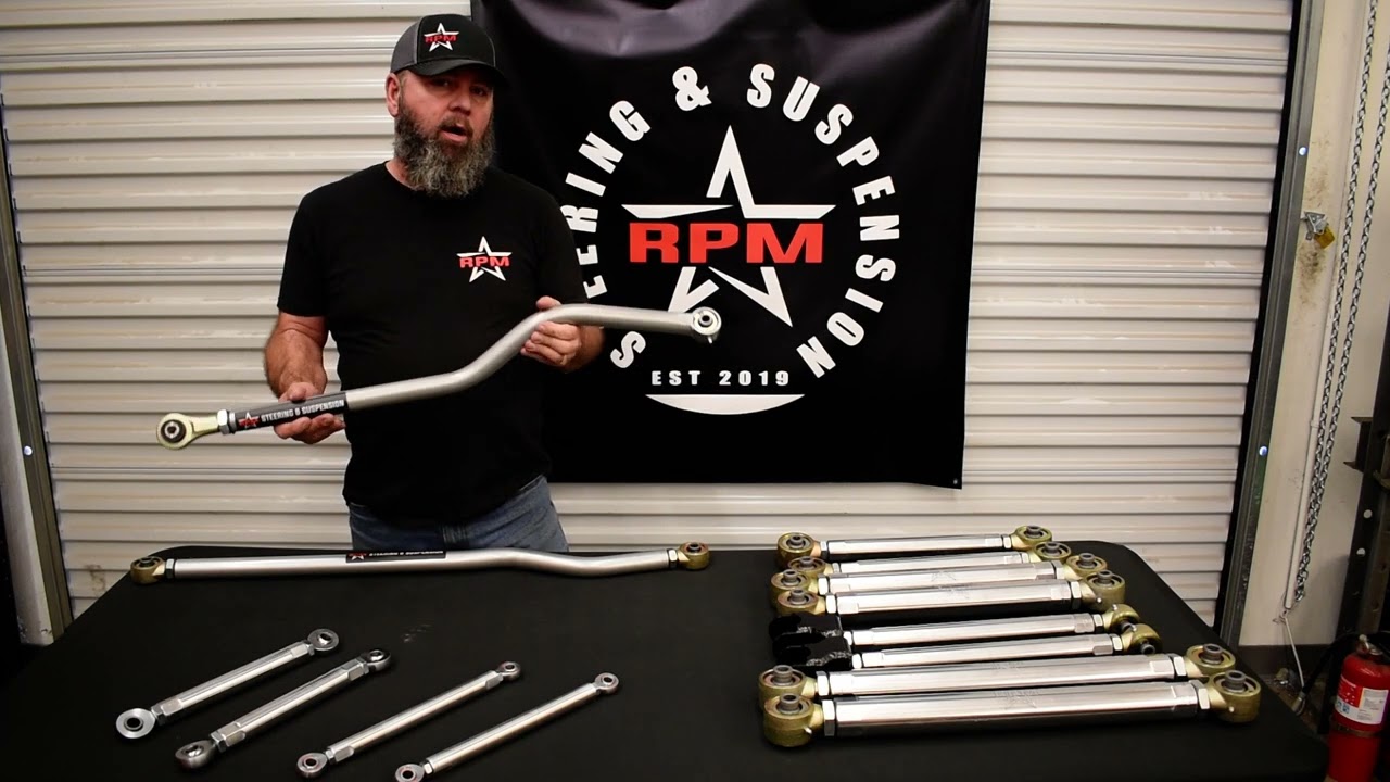 Ultimate HD Track Bars for Jeep JK - JKU - JL -JLU -JT by RPM Steering and Suspension