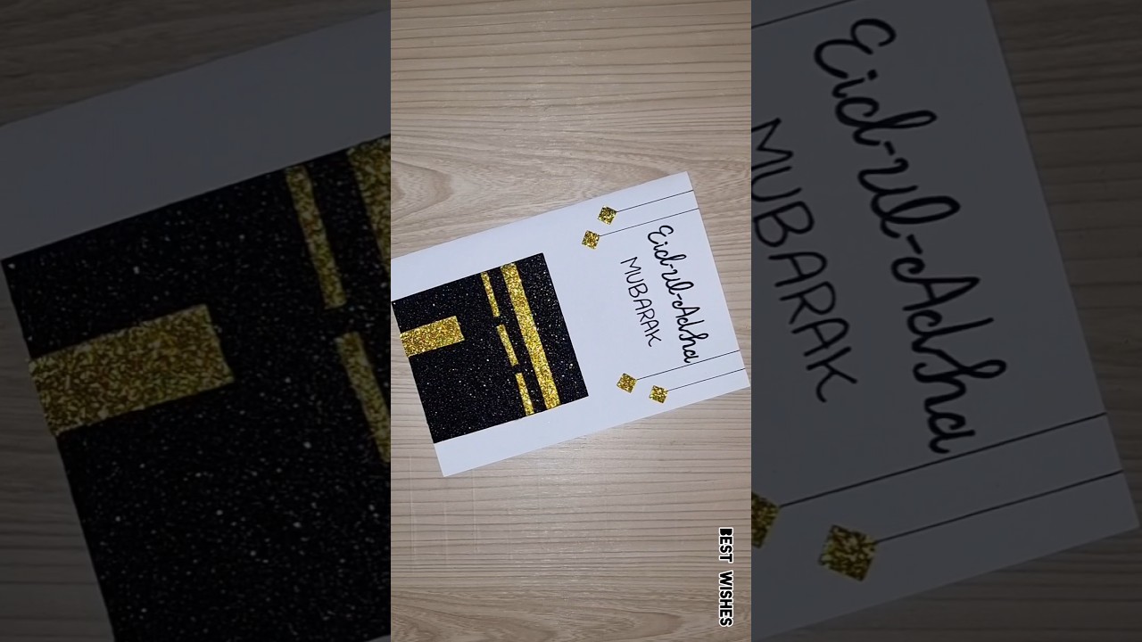 Eid Ul Adha Greeting Card #shorts #eidmubarak #diy #greetingcard #youtubeshort #craft #eidcard