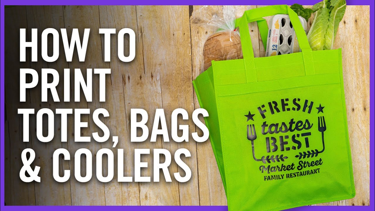 DIY Tote Bag Printing | Using Screen Printed Transfers for Backpacks, Coolers, Fanny Packs + More