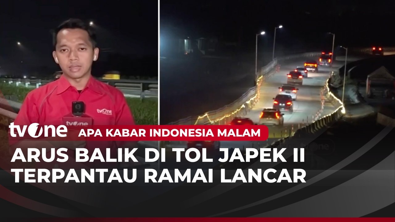 Kendaraan di Ruas Tol Japek II Ramai Bergerak ke Arah Jabodetabek | AKIM tvOne