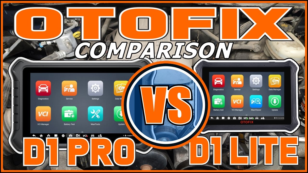 Сравнение OTOFIX D1 Pro и D1 Lite OBDII диагностических двунаправленных сканеров