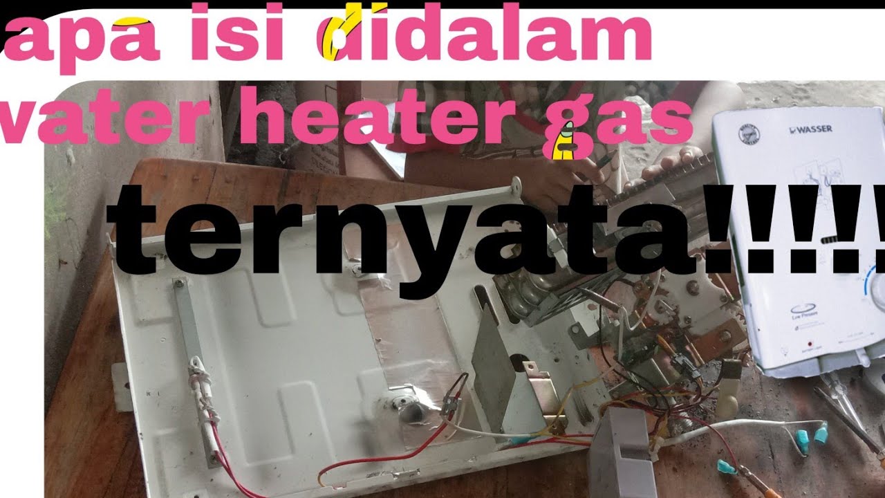 water heater gas keluar asap hitam