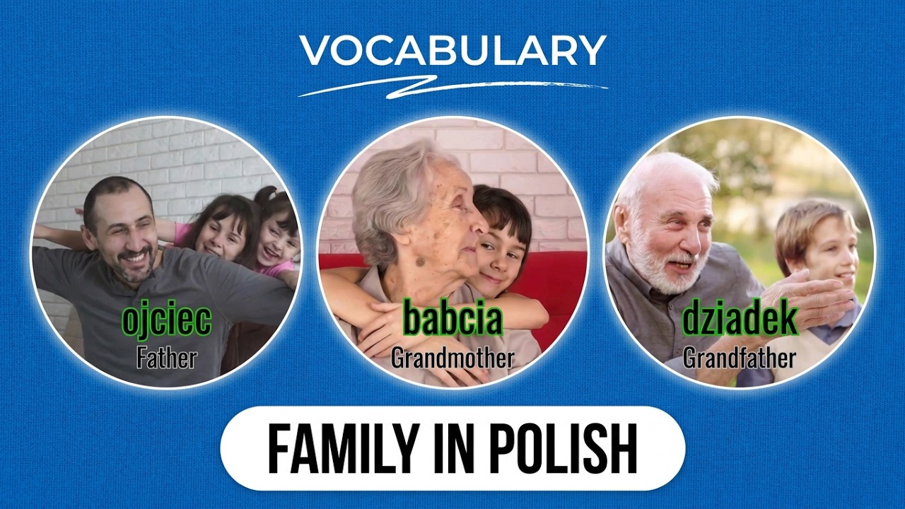 FAMILY in Polish | My family in Polish | A1 Polish Vocabulary