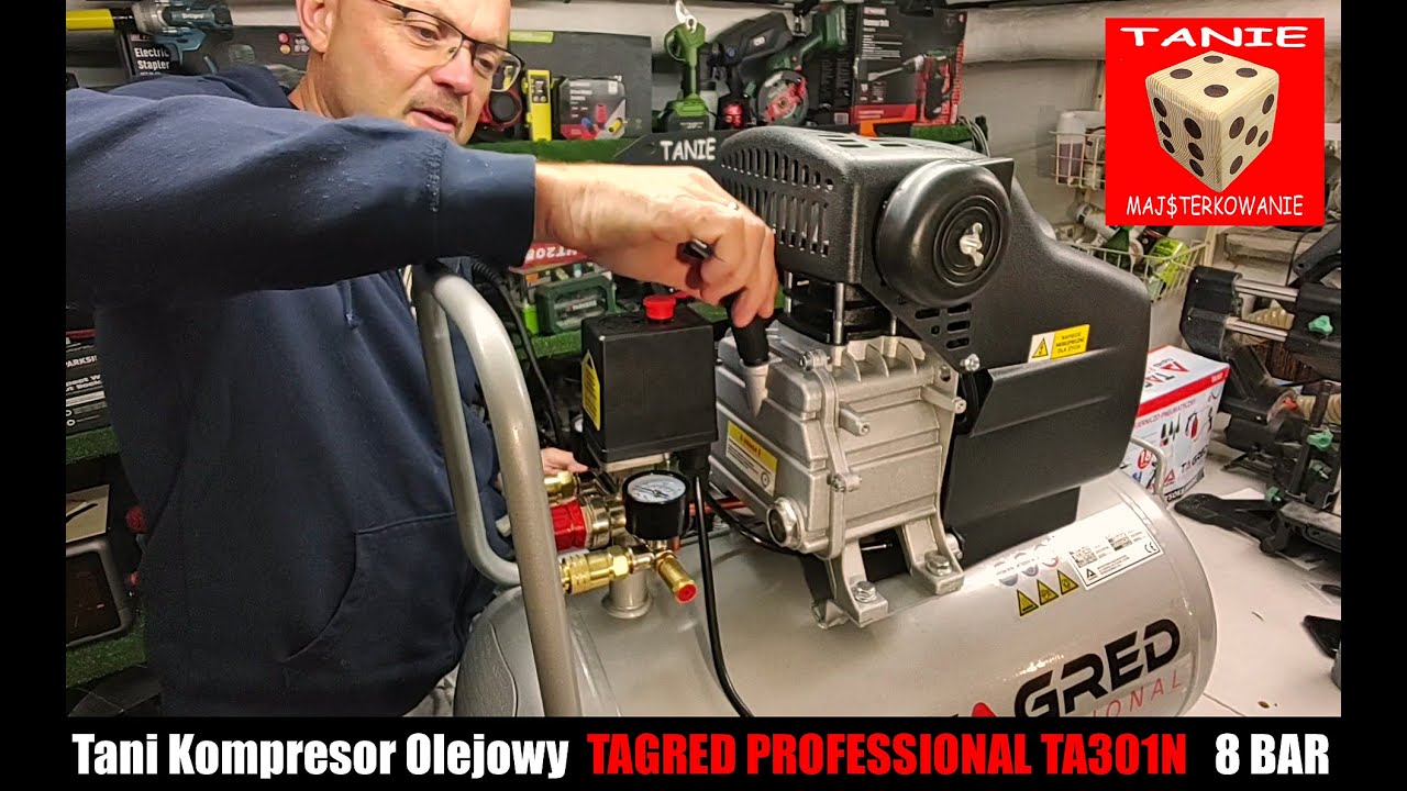 Tani Kompresor Olejowy TAGRED PROFESSIONAL TA301N  Wybór Urządzenia do Pracy z Przecinarką Plazmową