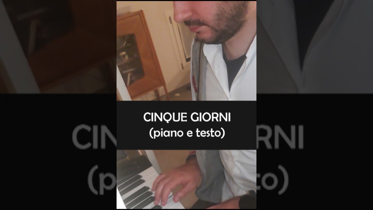 Cinque giorni - Michele Zarrillo (Piano + karaoke)