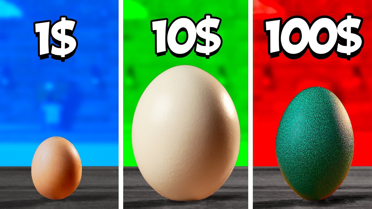 1$ vs 10$ vs 100$ Uovo da VANZAI CUCINANDO