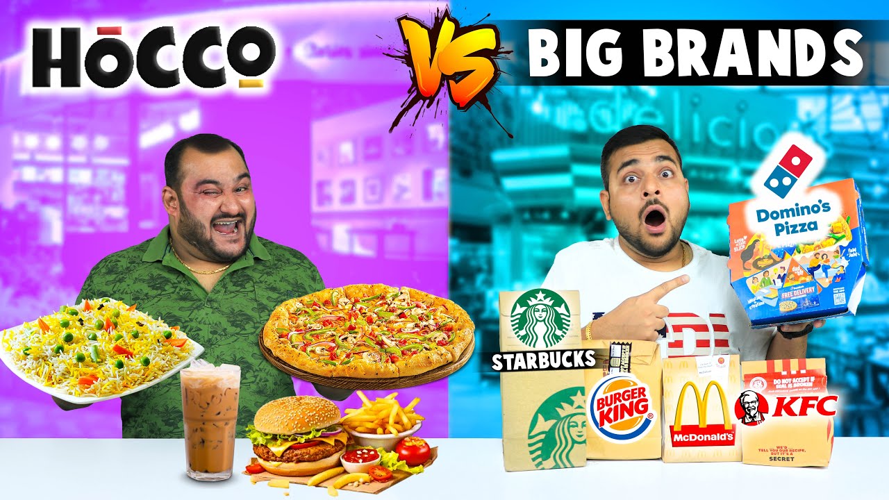 Hocco Vs Big Brands Fast Food Comparison | Fast Food Challenge | Viwa Food World