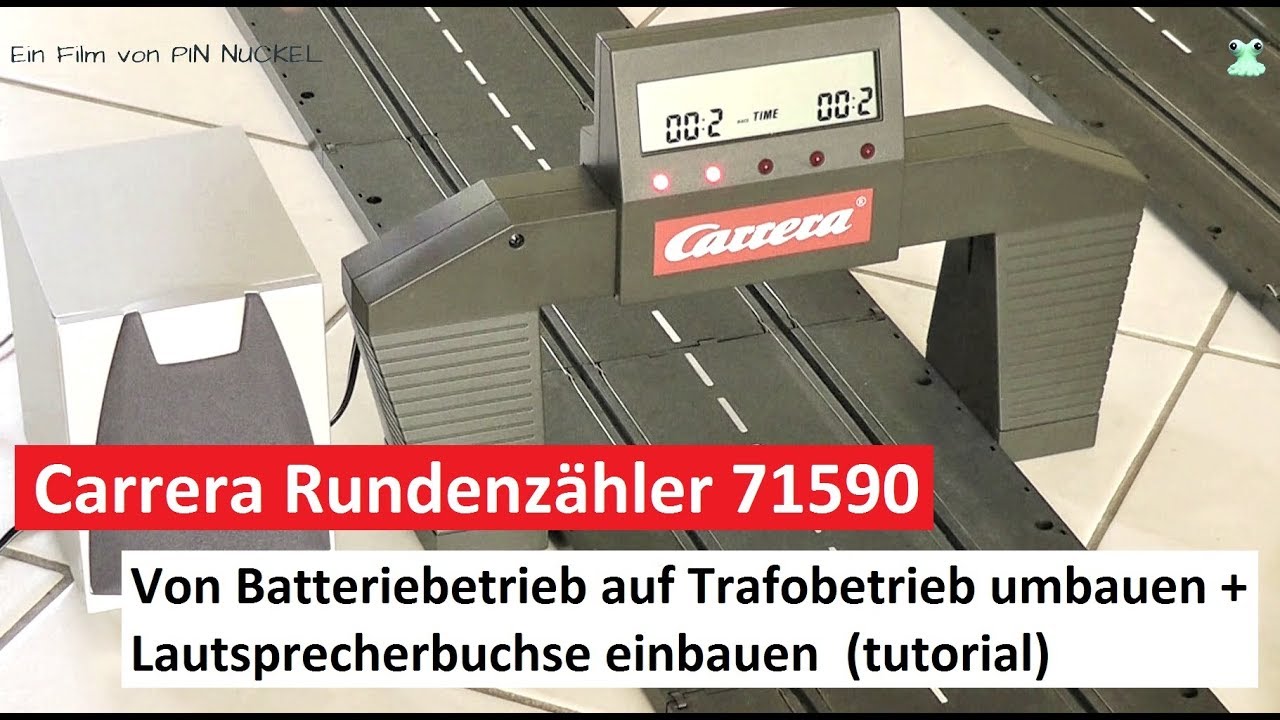 RUNDENZ&Auml;HLER umbauen von Batterie auf Trafo Betrieb ( Tutorial ) - Carrera Digital 132 /124