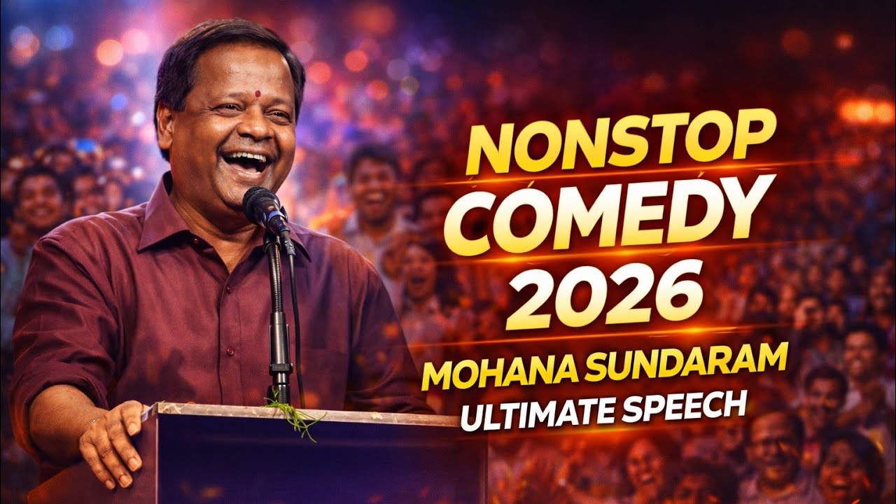 NONSTOP COMEDY 2026 🔥 Mohana Sundaram Ultimate Stage Speech | Tamil Comedy That Broke The Audience 😂