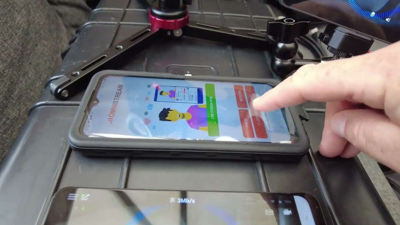 NETWORK BONDING WITH OMNISTREAM AND AN ANDROID PHONE, See description