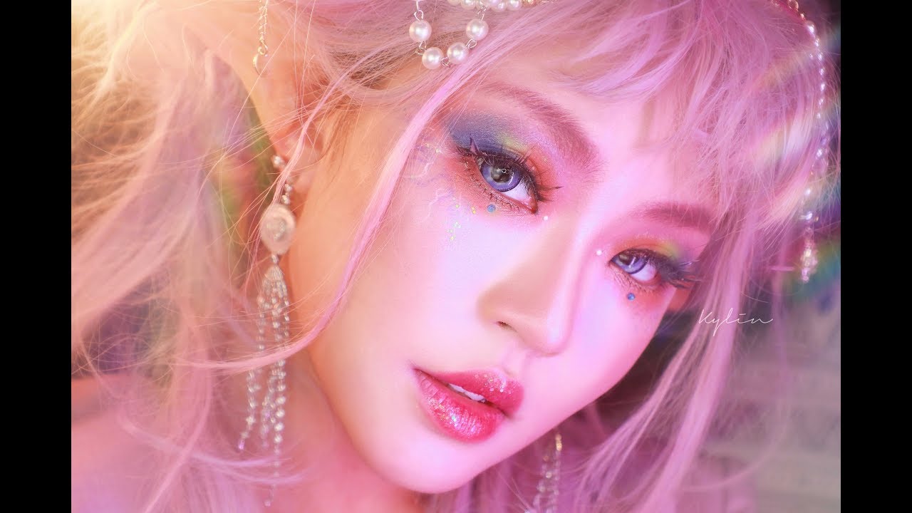【Kylin柒七】 jellyfish inspired makeup | 水母流星妆容