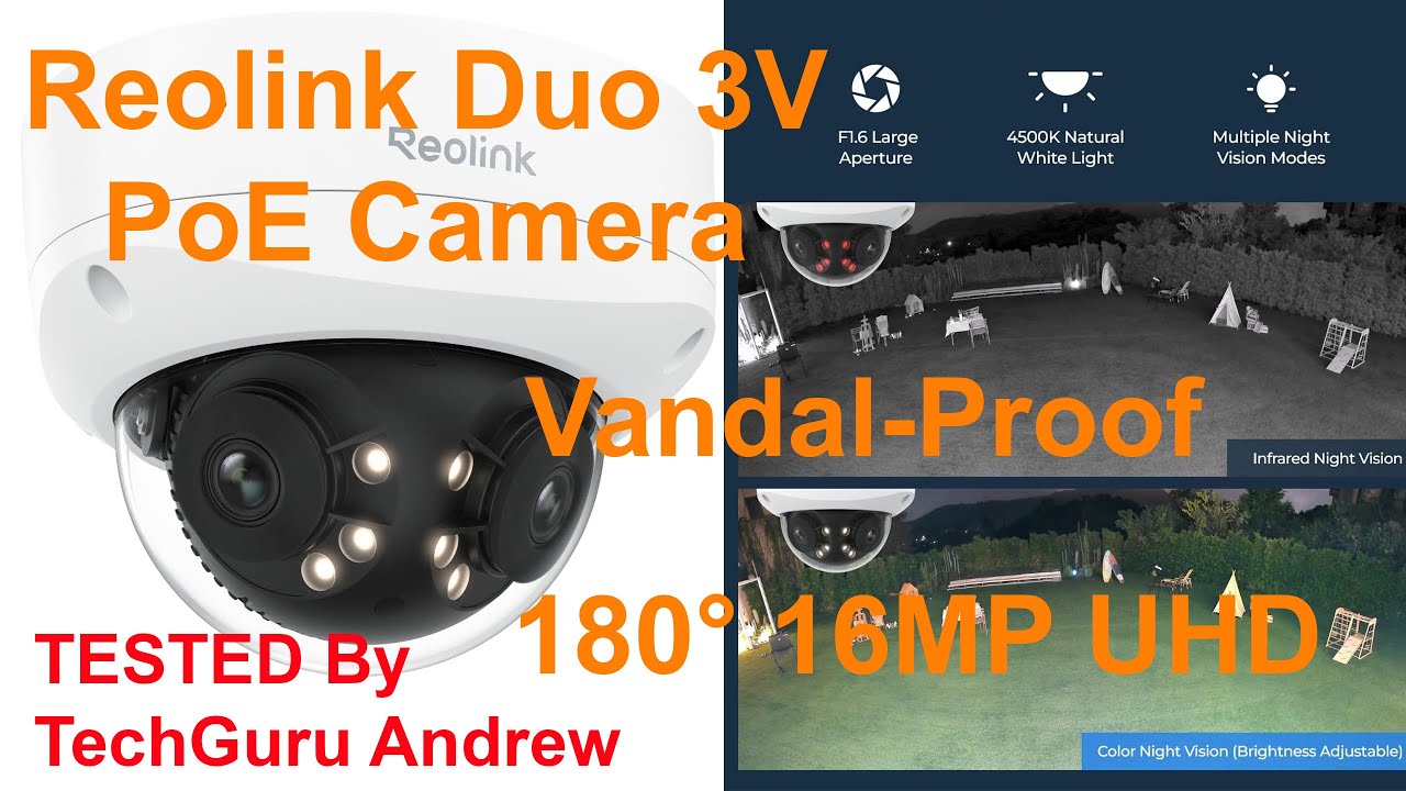 Reolink Duo 3V 16MP UHD IK10 Vandal Proof PoE Camera
