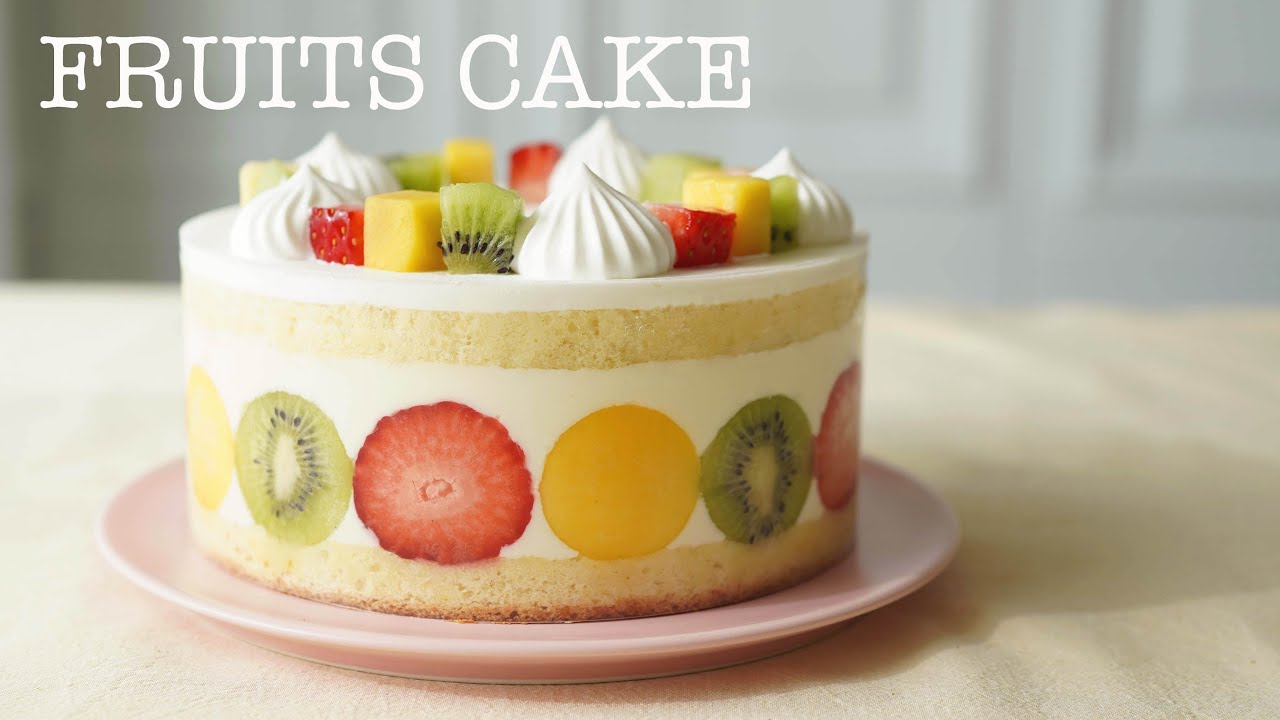 Как приготовить фруктовый торт./How to Make Fruits Cake.