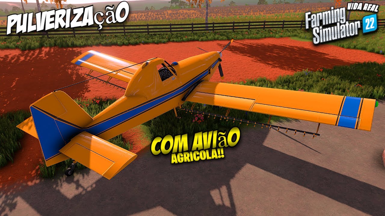 Fiz Aplicação De Herbicida Com Avião Agrícola - Serviço Diferenciado Hoje - Farming Simulator 22