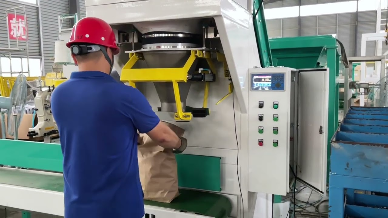 DCS 5kg 10kg briquette/charcoal/coal/packaging machine automatic weighing filling and sewing machine