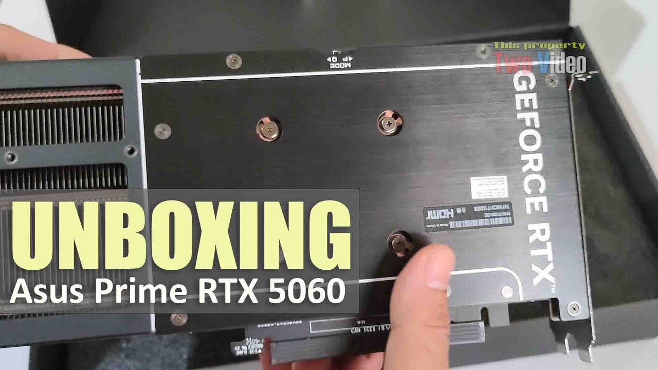 Распаковка видеокарты Asus Prime RTX 5060 8GB GDDR7 OC | Видеокарта для игр в разрешении 1080p