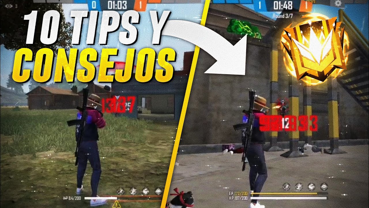 10 TRUCOS y CONSEJOS para MEJORAR en FREE FIRE