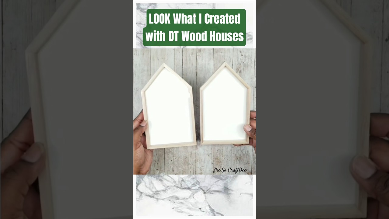 🔥 ВОЗЬМИТЕ эти деревянные домики от DT для этой супер милой самоделки #dollartreediy #shesocraftd...