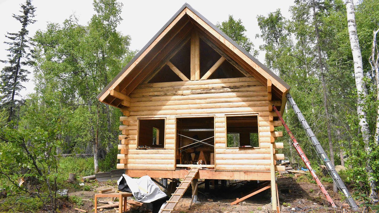 Ep 14: Installing Cabin Windows & The Burl Tree Post