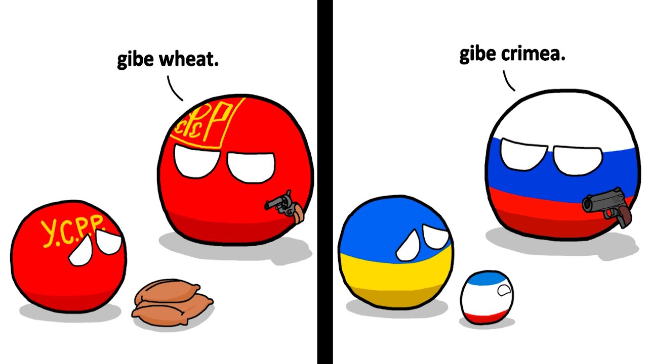 Russia Attacks Ukraine Explained by Countryballs