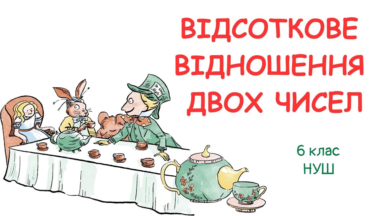 ВІДСОТКОВЕ ВІДНОШЕННЯ ДВОХ ЧИСЕЛ. Зміна величини у відсотках. #математика #6клас #нуш