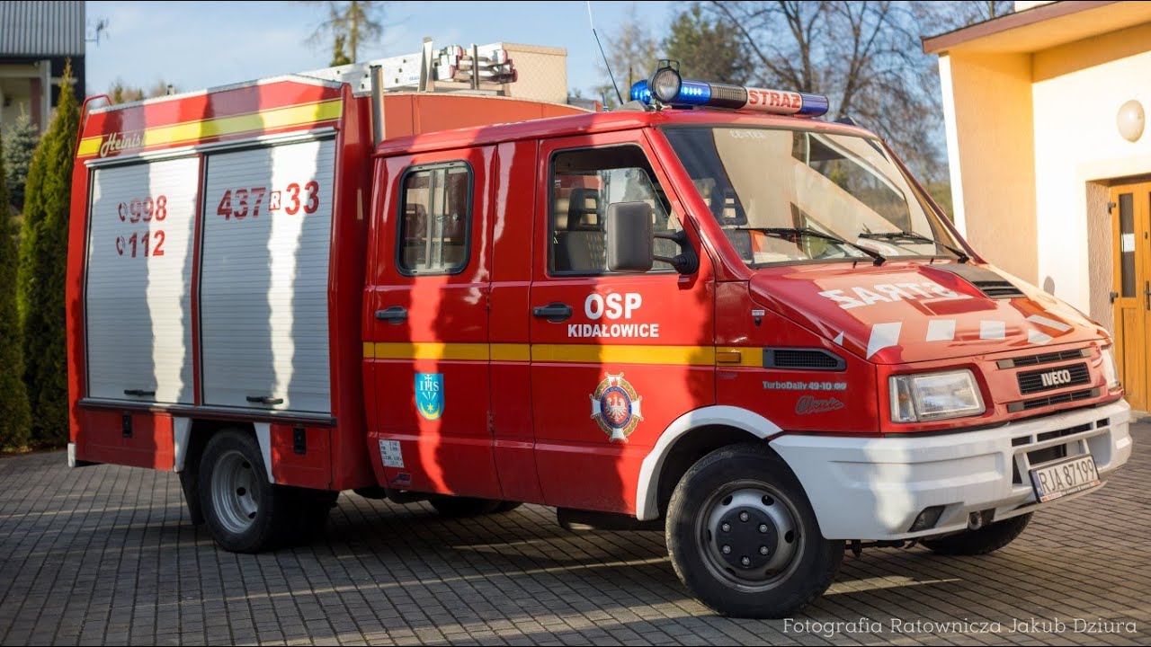 POKAZ WYPOSAŻENIA JEDNOSTKI OSP KIDAŁOWICE - NIETUZINKOWE IVECO DAILY W PODZIALE - 437[R]33 GLBA