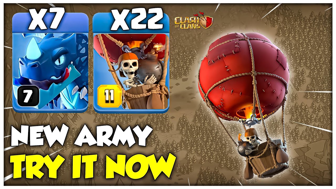 7 x Electro Dragon + 22 Balloons= UNSTOPPABLE!! TH16 Attack Strategy (Clash of Clans)