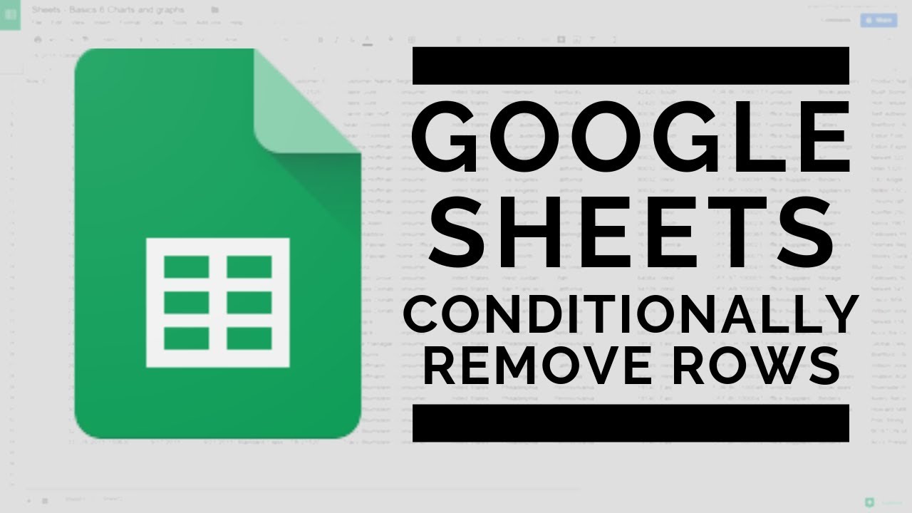 Google Таблицы — удаление строк, содержащих определенные данные