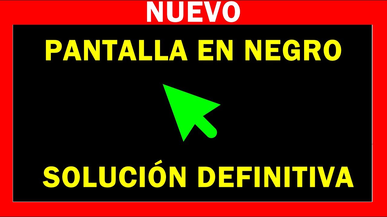 ✅ Solución 🔴 PANTALLA EN NEGRO con el CURSOR PARPADEA en Windows 11, 10, 8 y 7