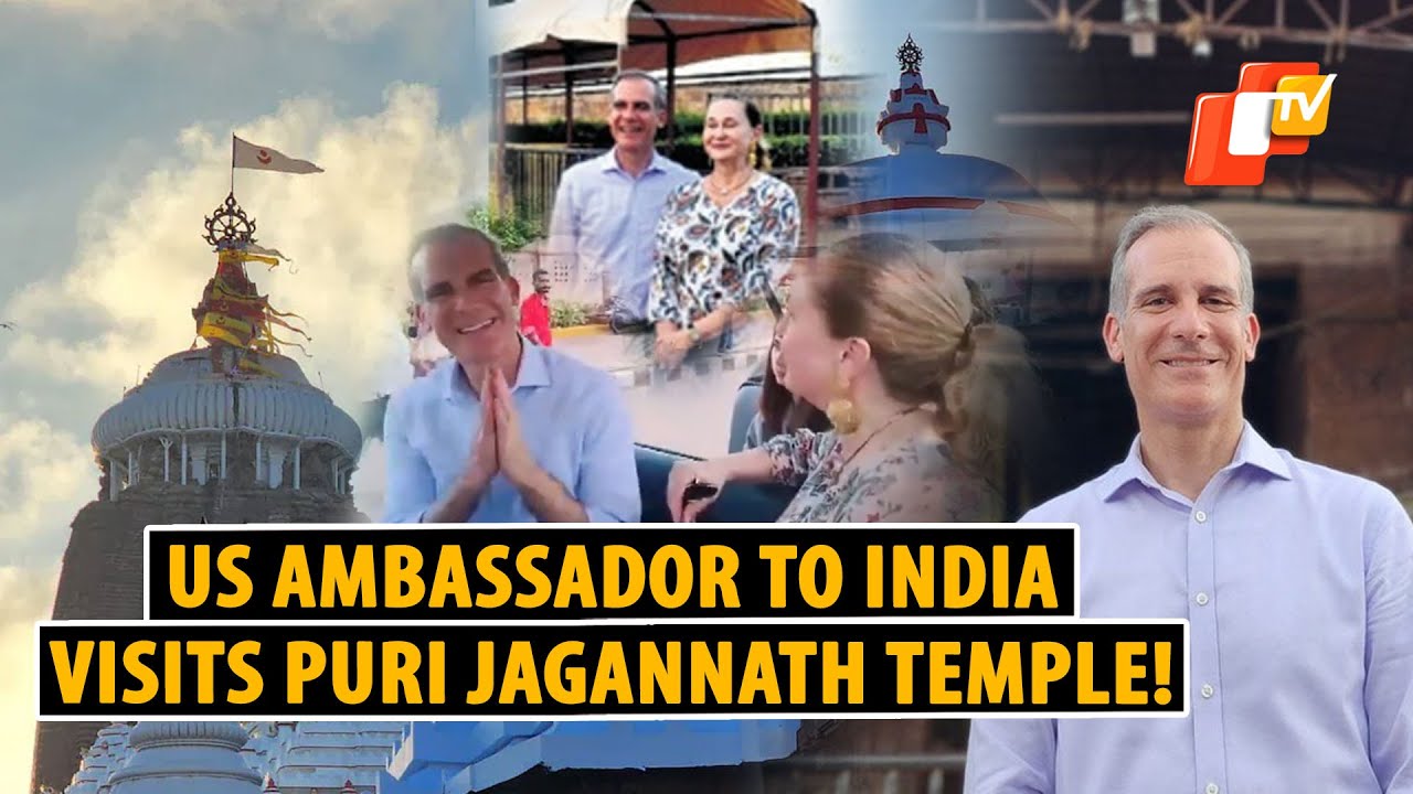 US Ambassador To India, Eric Garcetti With Family Visits Jagannath Temple In Odisha's Puri
