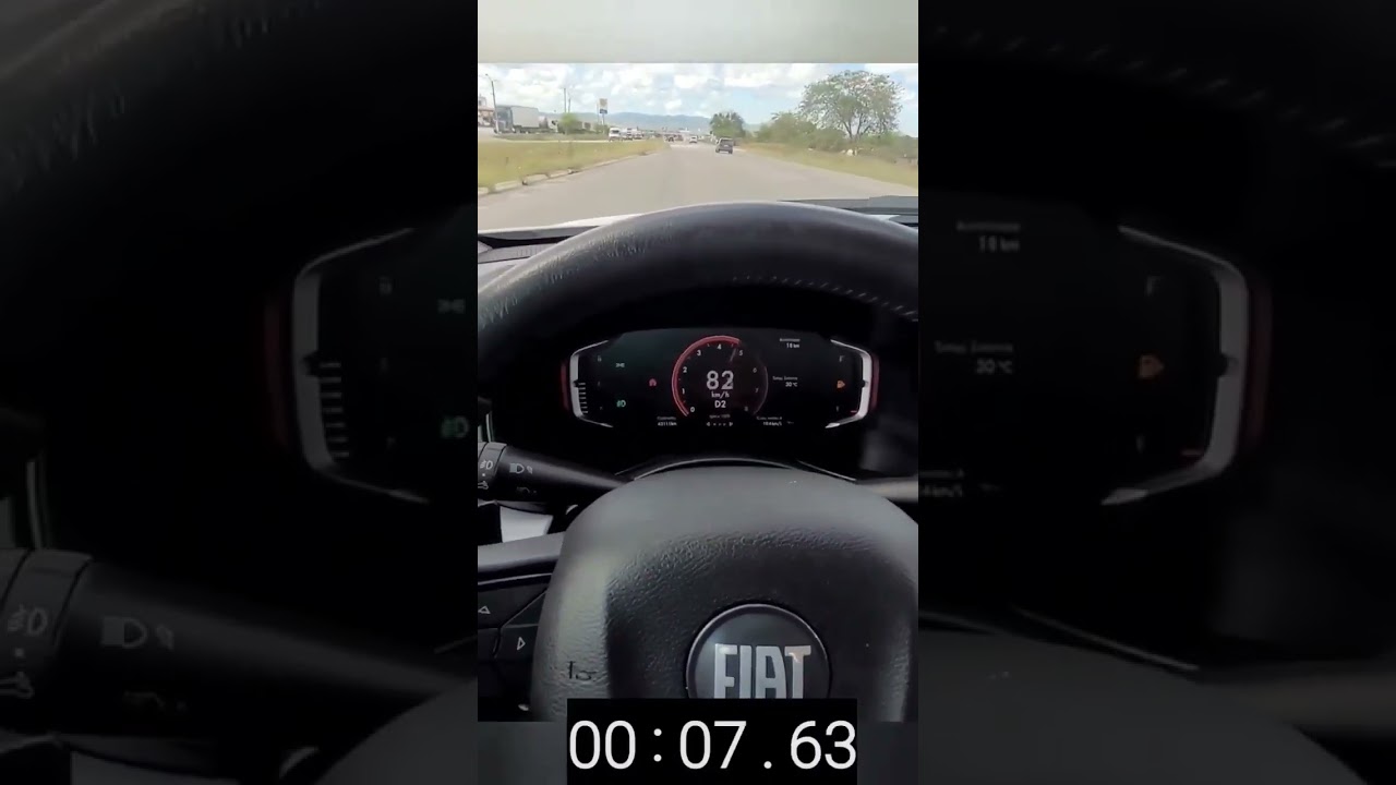 0 a 100 - Fiat Toro Freedom 1.3 turbo - Etanol foi bem?