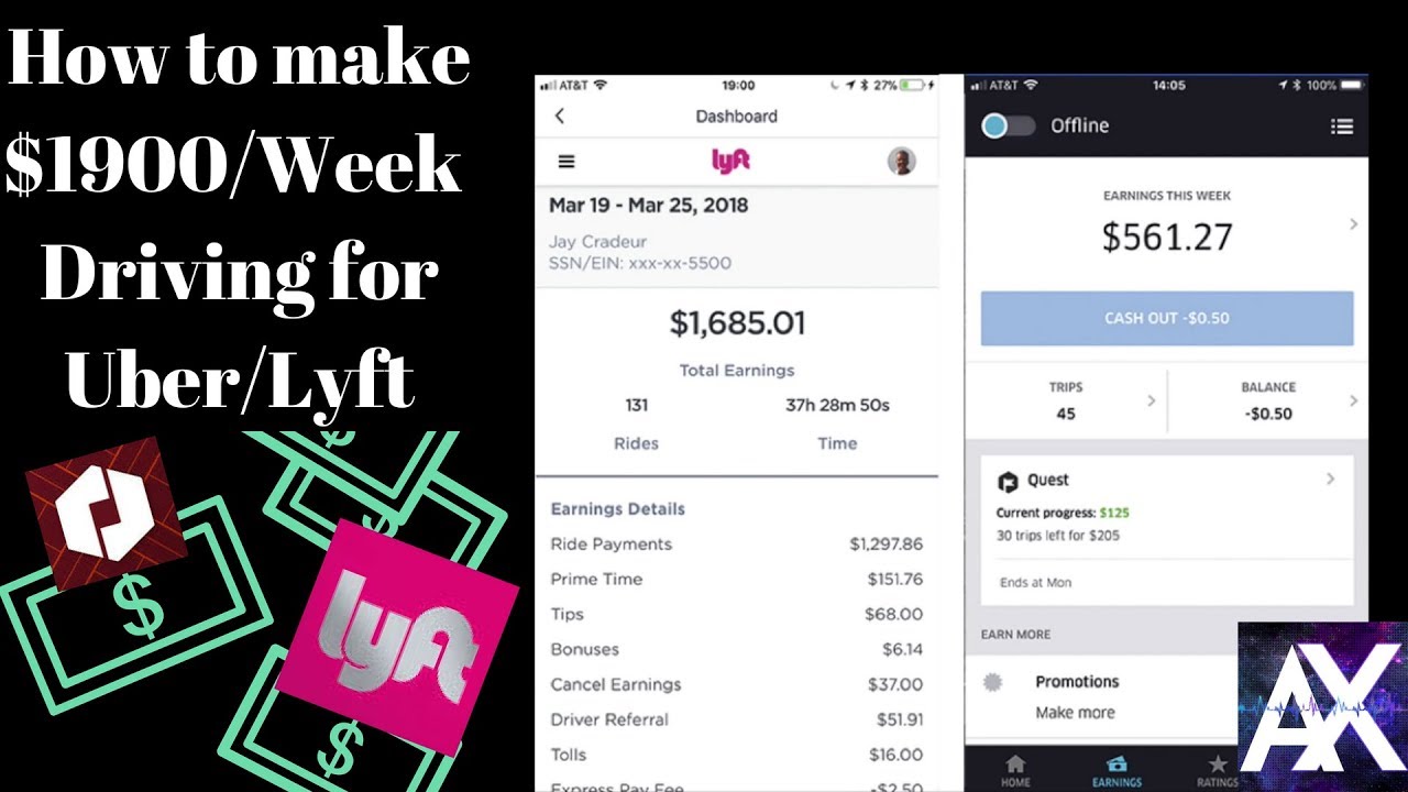 How To Make $1900 Per Week Driving for Uber and Lyft | Atlanta X Driver Response