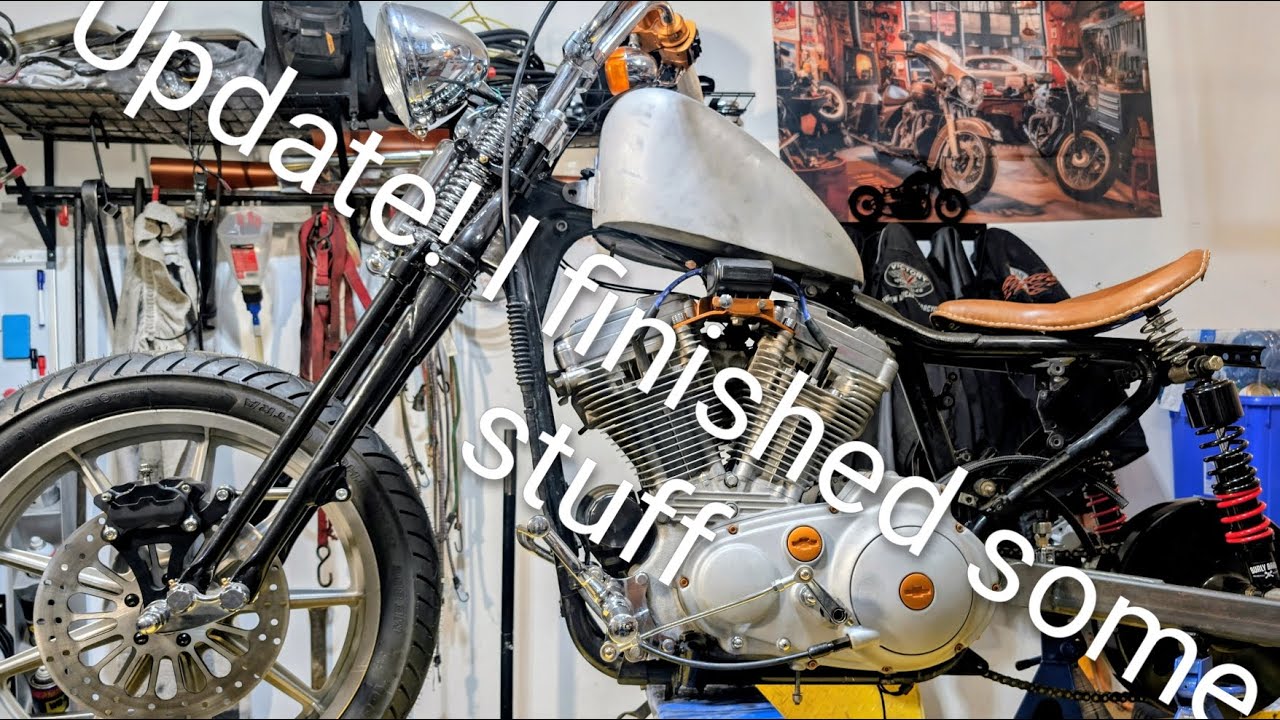 1987 sportster DNA trike conversion and Tc Bros vintage springer 