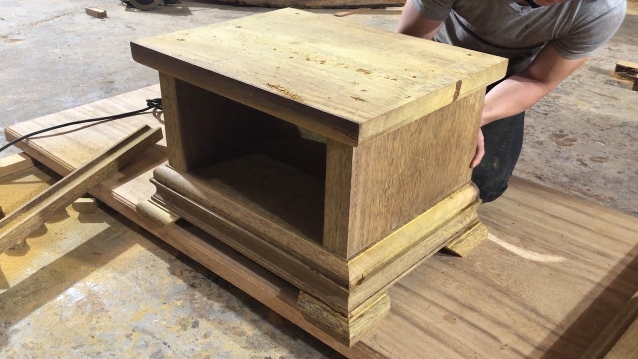 Amazing Woodworking Skills Of Carpenters // Make Speaker Stand From Hardwood - How To, DIY!