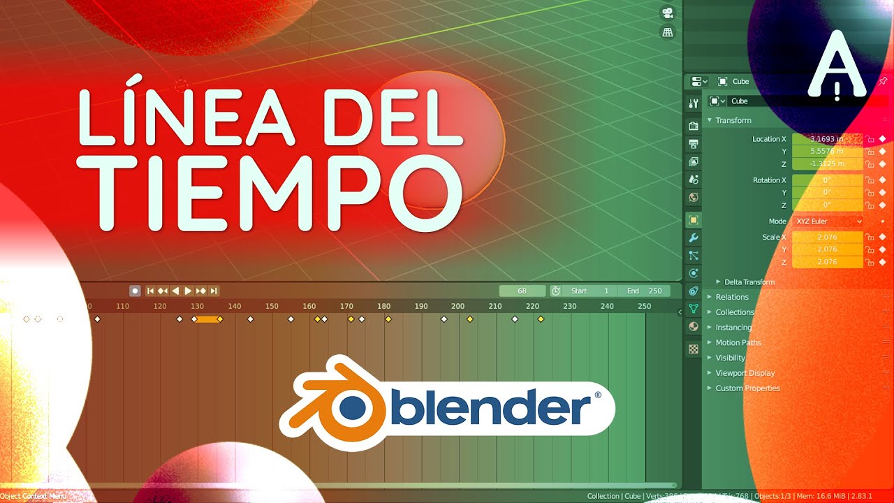 Línea del Tiempo | Tutorial Animación Blender