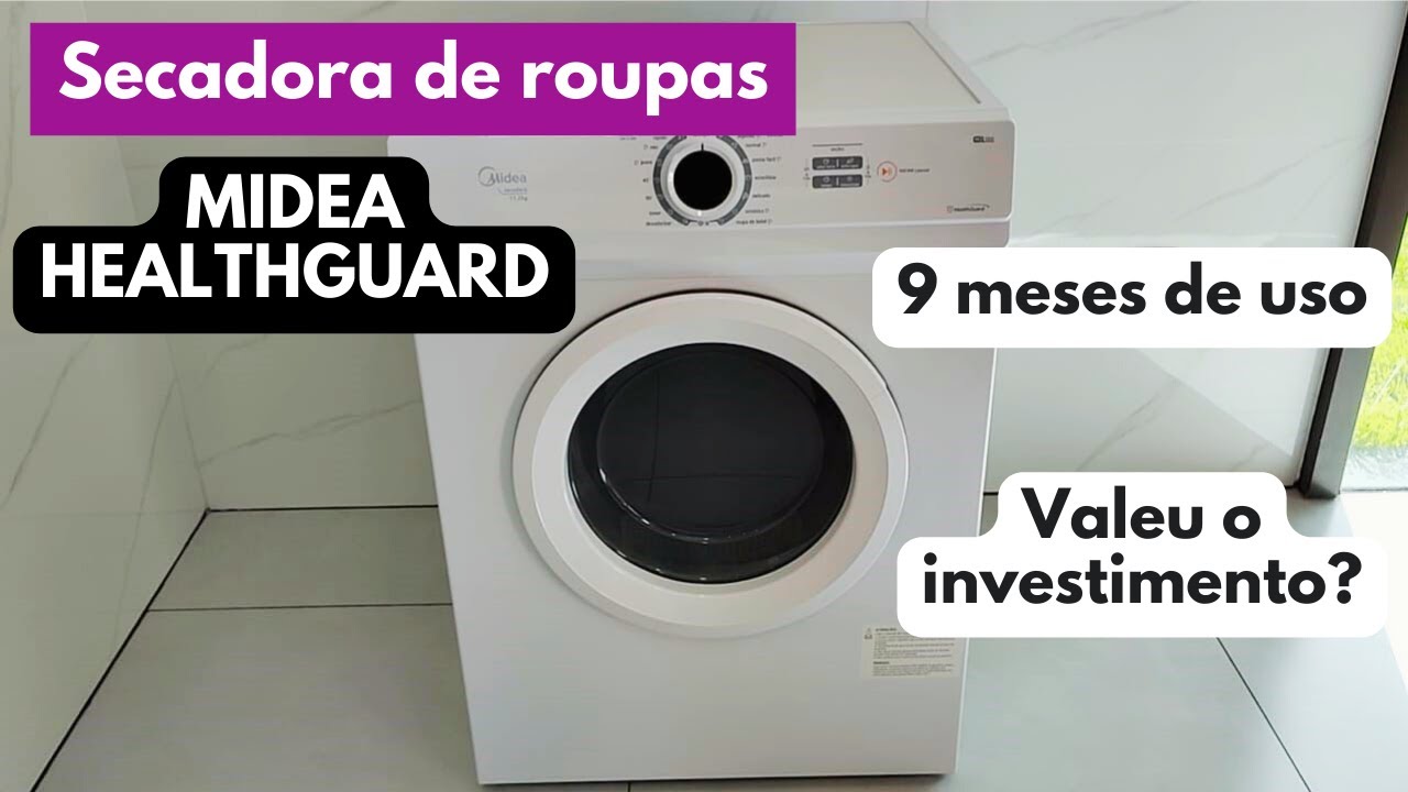 SECADORA DE ROUPAS MIDEA HEALTHGUARD 11,2Kg I 9 meses de uso: É boa? A roupa sai passada?