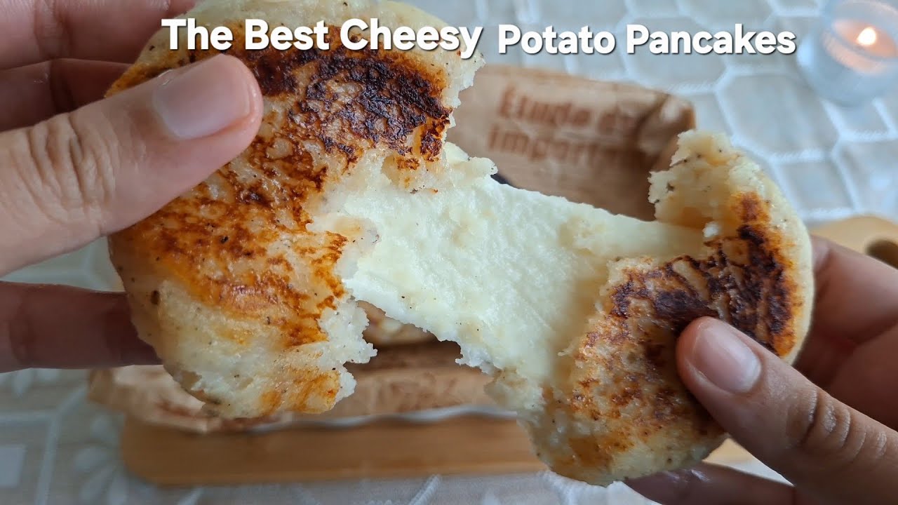 Simple cheesy stuffed potato pancakes 🧀🥞🥔| Small batch