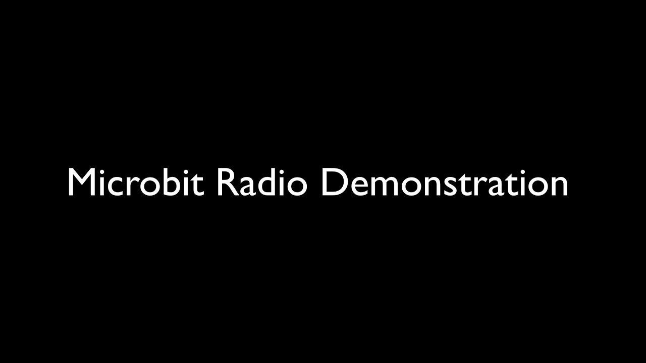 Microbit radio die (transmitter and receiver)