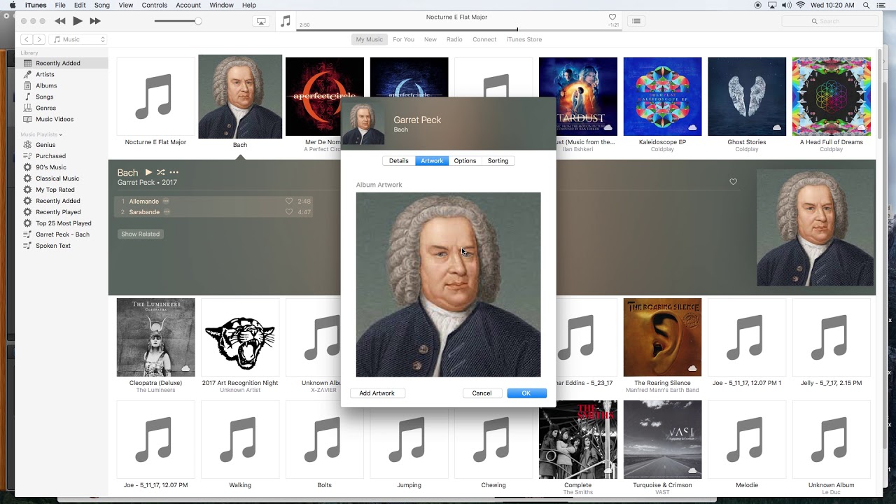 MP3 Metadata in iTunes