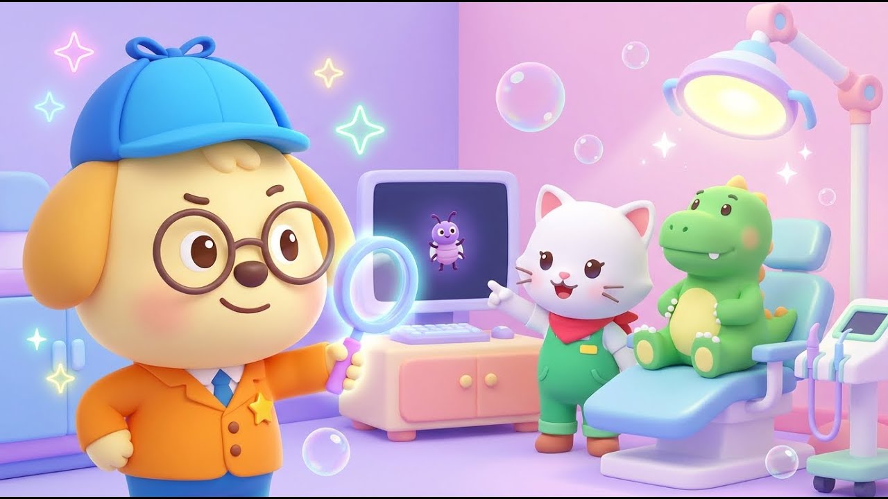 The Mystery of the Sneaky Cavity Monster! 🦷✨ | Be Brave at the Dentist & Sparkle Smile Lesson
