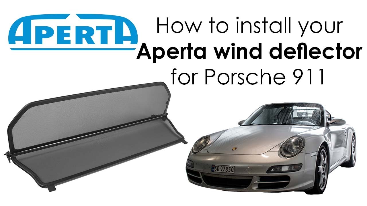 APERTA WIND DEFLECTOR COMPATIBLE WITH PORSCHE 911 (1997 - 2011) - INSTALLATION