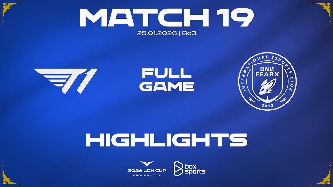 FULL HIGHLIGHTS T1 vs BFX | MATCH 19 | 2026 LCK CUP