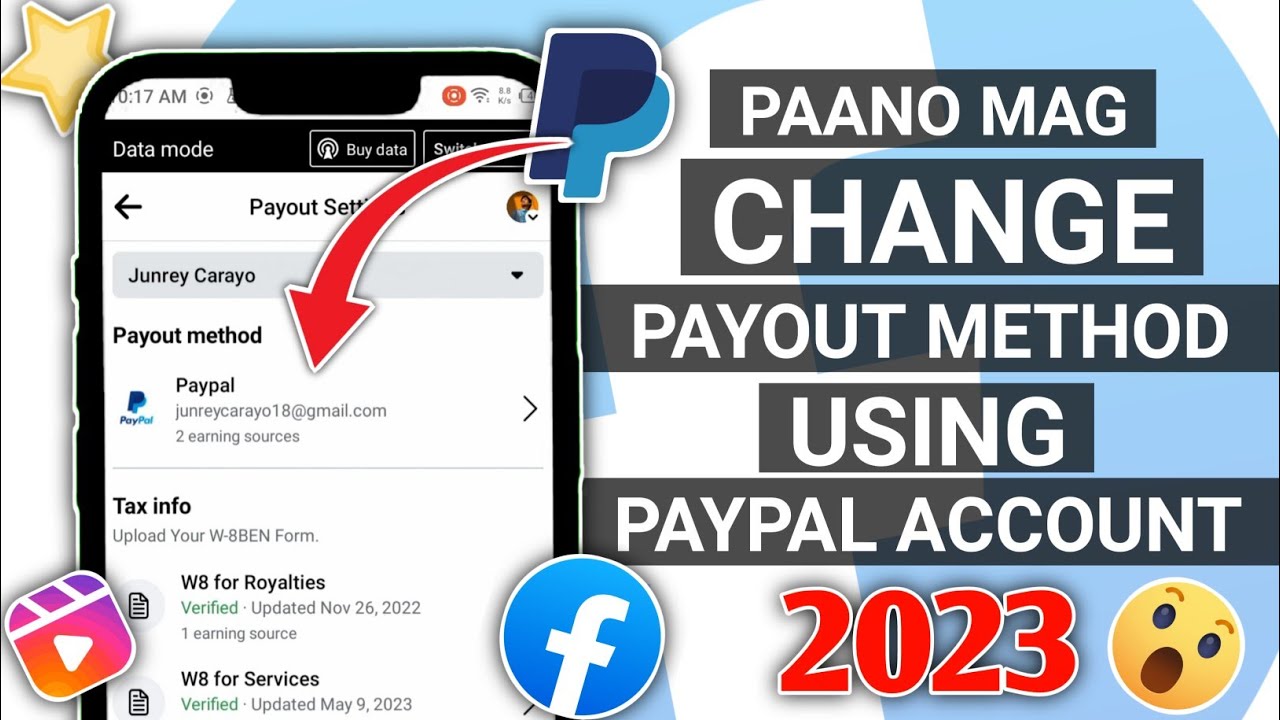 PAANO MAG CHANGE PAYOUT METHOD SA FACEBOOK REELS GAMIT ANG PAYPAL 2023