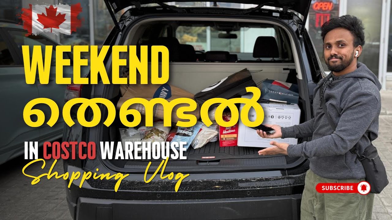 കാനഡയിലെ ഒരു Weekend തെണ്ടലും ഷോപ്പിങ്ങും | Exploring Costco Wholesale Warehouse In Canada ❤️😌