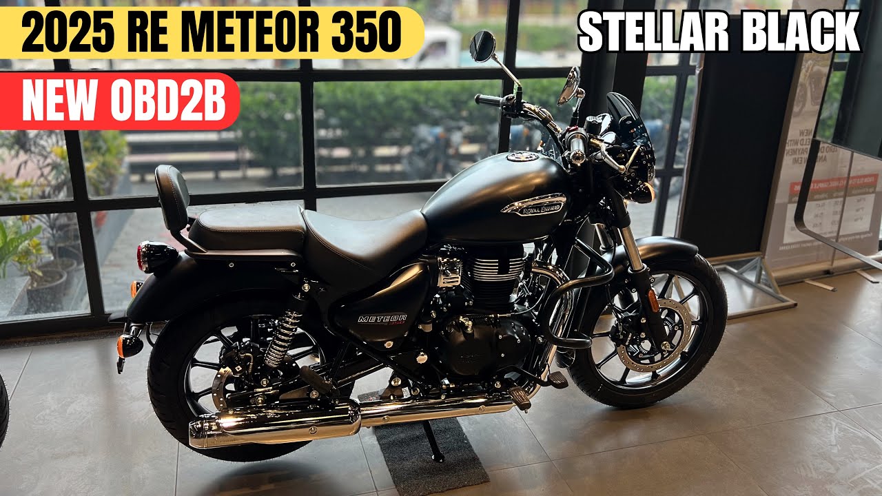 2025 Royal Enfield Meteor 350 Stellar Black Full Review ❤️ Price & Features ✅ Best For Long Ride