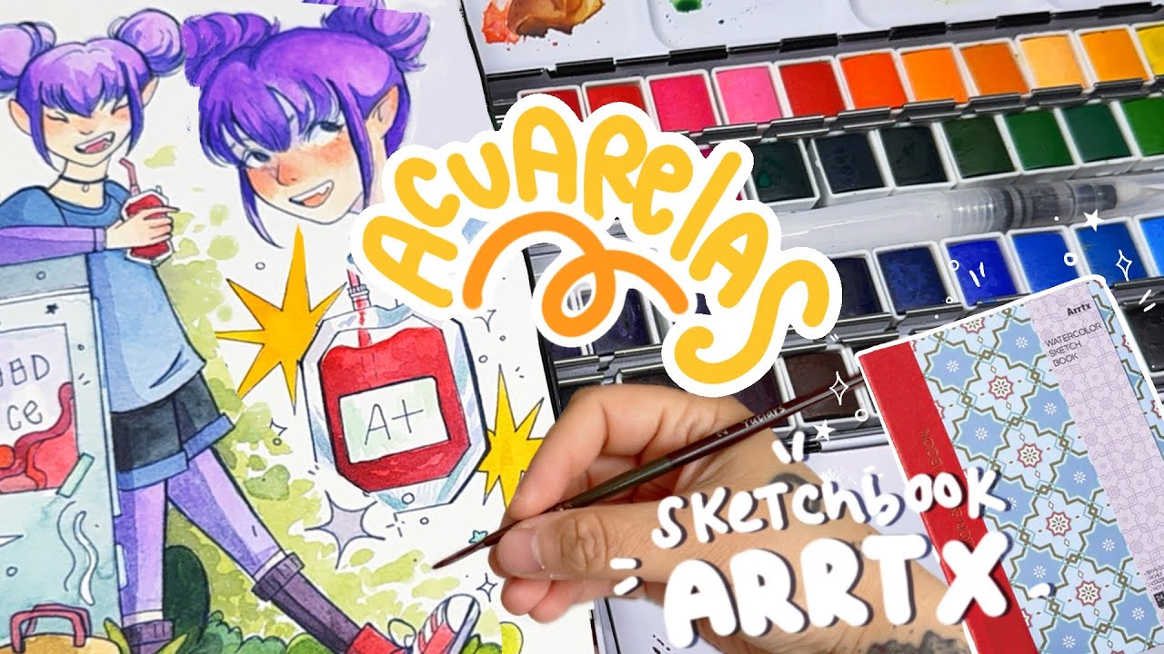 Sketchbook para Acuarela ☆⋆｡ Ft. ARRTX