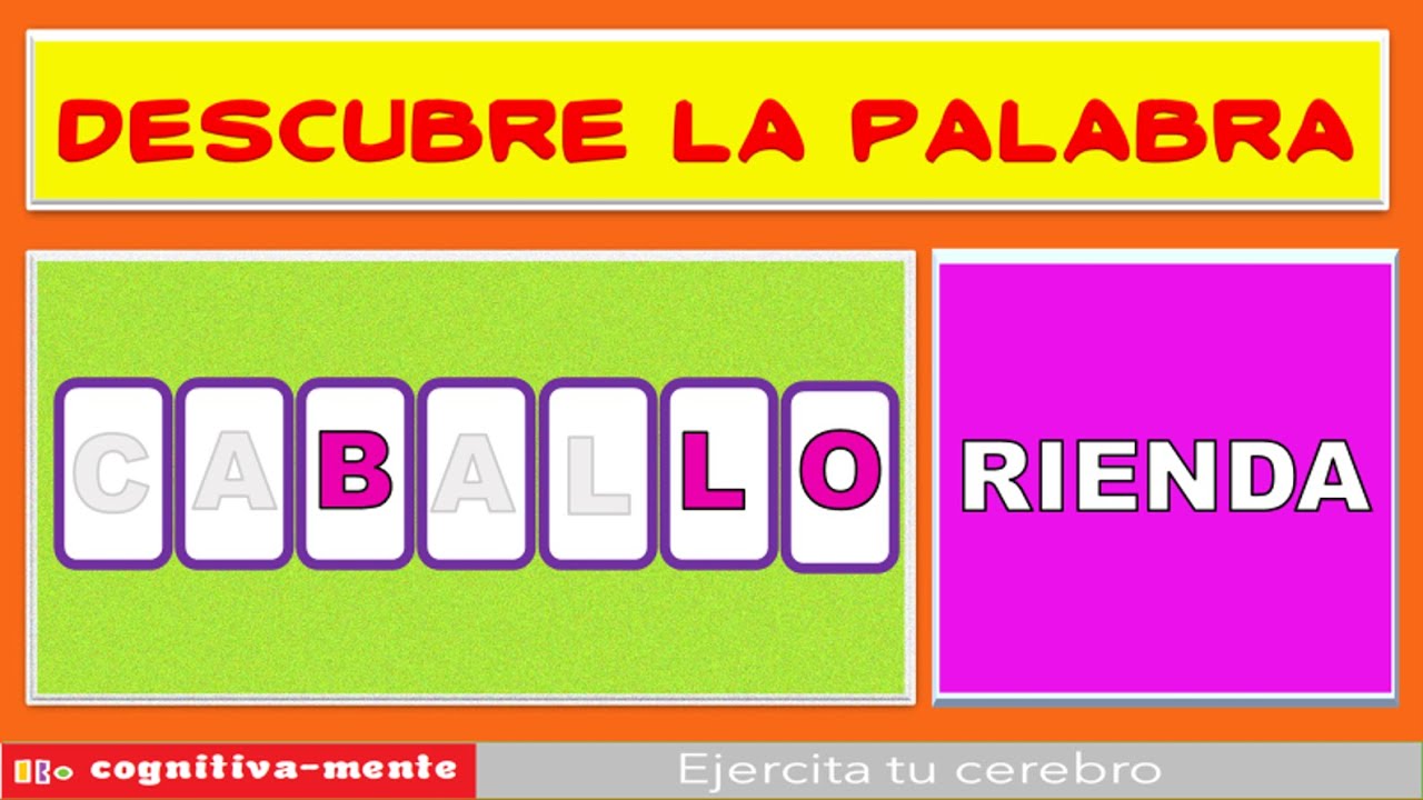 ARMA LA PALABRA Adivina la Palabra con una Sola Pista #4 ❤Encuentra la palabra en este nuevo desafío
