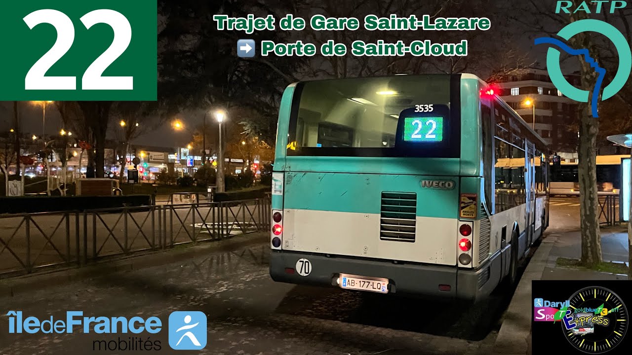 🚍BUS 22 (RATP) : Trajet à bord d’un Citelis Line SPEC N°3535. (Toute la ligne en trajet complet)